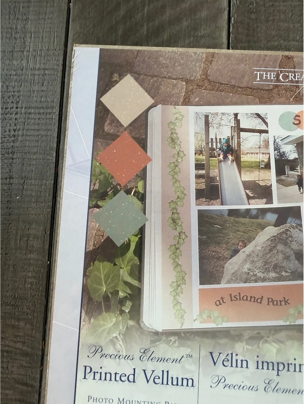 Creative Memories Precious Element Printed Vellum Photo Mounting Paper from 2004